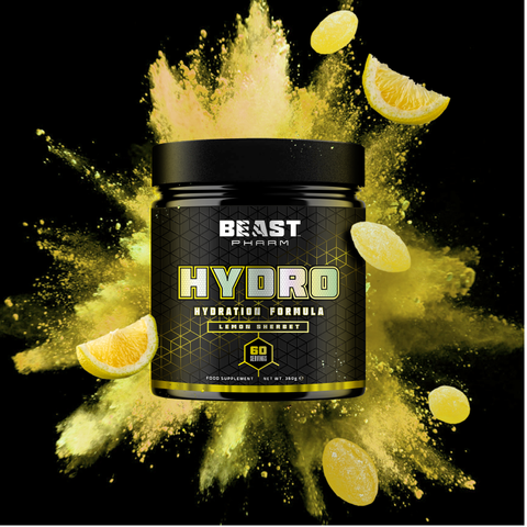 HYDRO Beast Pharm Lemon Sherbet 60 Servings Hydration Formula