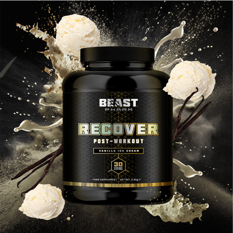 Recovery Beast Pharm Vanilla Ice Cream 30 Servings 2.4kg Post-Workout